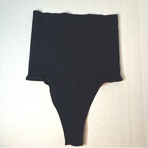 Women’s Black Boning High Waisted Seamless Thong Shape Wear Size Small New!